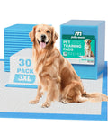 JollyMate Dog Pee Pads Extra Large 36"x36", 30 Pack 3X-Large Super Absorbent Pet Training Pads with Adhesive Tabs, 6 Layers Thick Leak-Proof Potty Pads for Dogs and Puppies