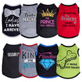 hoyuwak 8 Pieces Pet Shirts Funny Dog Printed Clothes Breathable Cool Puppy Sleeveless Vests for Summer