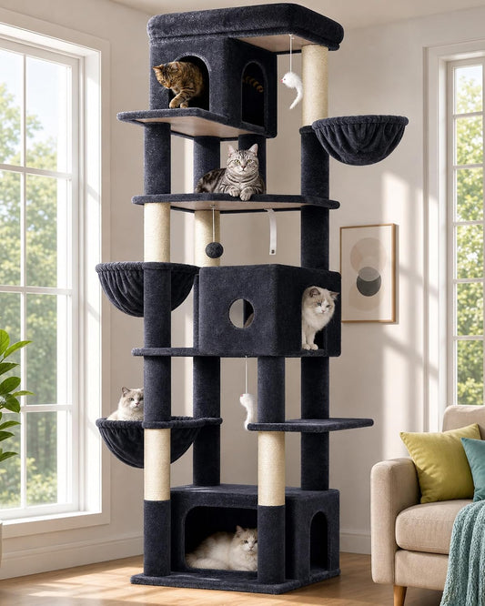 Globlazer Large Cat Tree, 80in Tall Climbing Tower, F80F