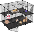 VISCOO 41 Panels Pet Playpen, 35.4" x 23.6" x 23.6" Small Animal Playpen