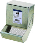 Pet Lodge® Steel Small Animal Feeder with Lid and Sifter Bottom | Cage Rabbit Feeder | Holds Several Days Worth of Food 