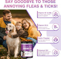Dog Flea and Tick Chewable Tablets 200 Soft Chews Oral Supplement Chicken Flavor for Dogs All Breeds Sizes Ages Supports