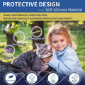 4 Pack Flea Collar for Cats, 32 Months Flea and Tick Prevention for Cat, Waterproof & Natural Cat Flea and Tick Treatment, Adjustable for Cats Kittens(Blue&Pink)