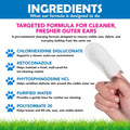 Squishface Dog Ear Relief Individual Finger Sheath Wipes – Non-Allergenic Ingredients & Irritation-Reducing Formula Cleans & Deodorizes, Helps Prevent Ear Itch & Odor – for All Breeds! (60 Count)
