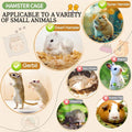 17 in 1 Clear Acrylic Hamster Cage with All Accessories,13.5''L* 10''W* 21''H Dwarf Hamster Cage,Magnetic Connection Sma