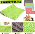Barydat 8 Pcs Guinea Pig Cage Liner, 16 x 12'' Washable Fleece Bedding Mat