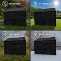 Outdoor Dog Kennel Cover All-Weather Dog Kennel Panel 5 x 6 ft Black
