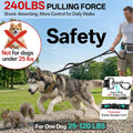 Hands Free Dog Leash, 240LB Heavy Duty Retractable with Fanny Pack