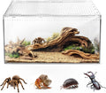 AZV Escape-Proof Tarantula Enclosure,2.37 Gallon Clear PC Reptile Terrarium