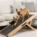 Dog Ramp for Couch – Non-Slip, Sturdy Build Foldable Wooden Dog Ramp – Supports up to 200 lbs – 7 Adjustable Heights (14"–20.5") – Enhanced Stability – Birchwood Pet Ramp for Small Dogs – Natural