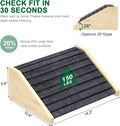 TIMHAKA 2 Pack Dog Ramp for Stairs, Upgraded Widened Non-Slip Dog Stairs for Small Medium Dogs, Wooden Pet Steps for Sta
