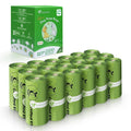 Certified Compostable Dog Poop Bags-270Bags 18Rolls, Poop Bags for Dogs Made of Cornstarch - ASTM D6400 By USA, Leakproof Easy Open, Unscented Dog Waste Bags (Green)