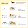 Bedsure Washable Fluffy Cute Dog Beds for Small & Medium Dogs, 25in