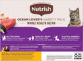 Nutrish Grain Free Ocean Lover's Whole Health Blend Variety Pack Wet Cat Food, 2.8 oz. Cup, 12 Count (Rachael Ray)
