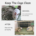 Rabbit Hay Feeder Wooden Hay Rack Guinea Pig Hay Holder Less Wasted Hanging Hay Feeder for Bunny Chinchillas Guinea Pig 