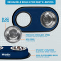 Master Pet Supply Double Dog Bowls Set with Elevated Base