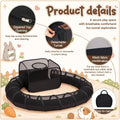 Lewtemi Large Guinea Pig Playpen with Tunnel Ferret Playpen with Carry Bag