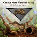 Snake Enclosure Accessories, Climbing Rope & PVC Hammock Set for Reptiles