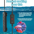 SEAOURA Small Aquarium Heater, 25W Fish Turtle Betta Tank Heater, 1-6 Gal