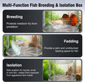 Floating Acrylic Breeder Box for Fish Tank - Aquarium Isolation Separator Hatchery Incubator for Guppy, Betta, Clownfish