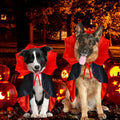 GOYOSWA Dog Halloween Costumes, Dog Vampire Devil Cloak Cape Costume Halloween Costumes for Small Medium Large Dogs Pets