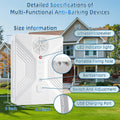 Nupec Ultrasonic Anti Barking Device, 3 Adjustable Modes Bark Control Box, 50FT Long Range Dog Barking Deterrent, Outdoo