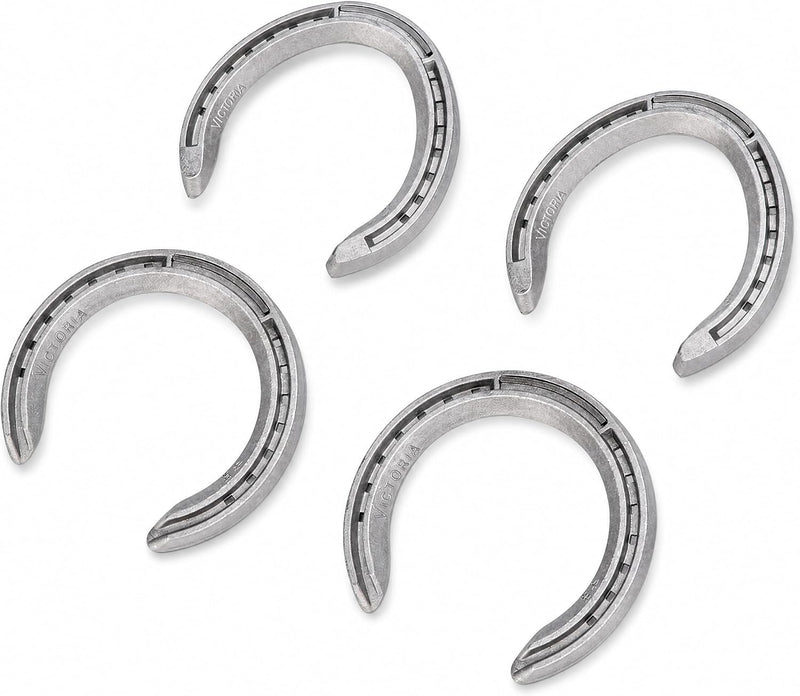 Yosoo Health Gear Horse Riding Horseshoe Kit, Durable Aluminum Alloy Hoof Protection Shoes for Racing Training 4.7in Use