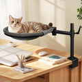 Crazydeer Cat Desk Bed, 360° Rotating & Height Adjustable Desk Cat Nest, Elevated Breathable Cats Bed for Desk with Removable Washable Cover for Indoor Kitten Cats-Maximum Hold Up to 40lb