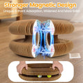 Kitty Kurls Magic Organ Cardboard Cat Scratcher Toy with 2 Balls, Brown