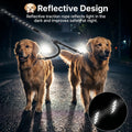 iRipets Double Dog Leash No Tangle – 360° Swivel Dual Lead for Two Dogs with Shock Absorbing Bungee & Reflective Stitching | Small Medium Breeds (10–60 lbs, Black)