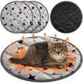 Namalu 4 Pack Self Warming Cat Bed Self Heating Cat Mat Star Pattern Soft Dog Crate Pad Thermal Pet Mat Anti Slip Kennel Dog Washable Warming Bed for Outdoor Indoor(15.7 Inch,Gray)