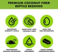 Zilla Coconut Husk, Organic Reptile Bedding, Coconut Fiber, One size, Brown