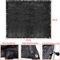 Dog Kennel Shade Cover 90% Sunblock Shading Cloth Net Mesh Tarp 10x10 ft for Outdoor Large Pet Crate with 12 Ball Bungee