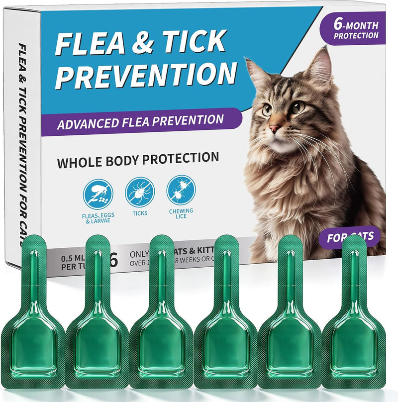 Topical Flea and Tick for Cats & Kitten Over 1.5 lbs and 8 Weeks