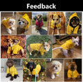 Dog Raincoat rain Jacket Raincoat Dogs Waterproof Small Medium Breeds Zip Closure Storage Pocket Harness Hole