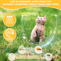 4 Pack Natural Flea Collar for Cats, 32 Months Long Lasting Prevention