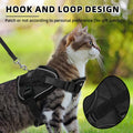 PUPTECK Cat Harness and Leash Set, Escape Proof Adjustable Pet Vest Harness with Mesh, Reflective Breahtbale Easy Control, for Cats Small Dogs Puppies Kitten Walking and Travel, Black S