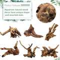 Tfwadmx Natural Driftwood for Aquarium Decor 5-8" Fish Reptile Tank Decor