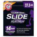 ARM & Hammer Clump & Seal Slide Platinum Multi-Cat Clumping Cat Litter, Easy Clean Technology with No Scrubbing, 14-Day Odor Control, 27.5 lbs