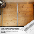 BreezeHug 6 Pcs 7ft Horse Stall Wall Stiffeners Stainless with 180 Screws