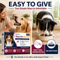 Dog Dewormer Tablets, Broad Spectrum Wormer for Tapeworms, Roundworms & Hookworms, for Small Medium & Large Dogs 10-200 