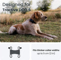 Tractive Fabric Clip Mount x2 for Tractive Dog 6 GPS Tracker (Black) - Large