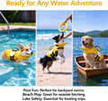 Dog Life Jacket with Chin Float & Toy