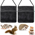 Sweetude 2 Pcs Sugar Glider Pouch Breathable Carrying Bonding Pouch Soft Hamster Carrier with Strap Zipper Small Animal 