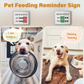 Dog Feeding Reminder - Dog Feeding Chart with Have We Been Fed AM/PM Tracker, Magnets Fed Sign with Pet Tracker for Frid