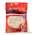 Pet Factory American Beefhide 5in Twist Sticks Dog Dental Chews - Natural Rawhide Dental Chews for Small to Medium Dogs, Promotes Oral Health - Natural, 5 Inches (1 lb Pack)