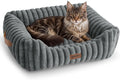 ZOMISIA Orthopedic Large Cat Bed with Removable Washable Cover, 25x21''