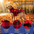 ASENKU Reversible Dog Winter Coat, Dog Jacket for Small Medium Large Dogs
