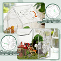 Acrylic Jumping Spider Enclosure, House-Shaped Clear Insect Terrarium
