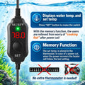 AquaMiracle Aquarium Heater 15W Fish Tank Heater for 1-3 Gallon Tanks